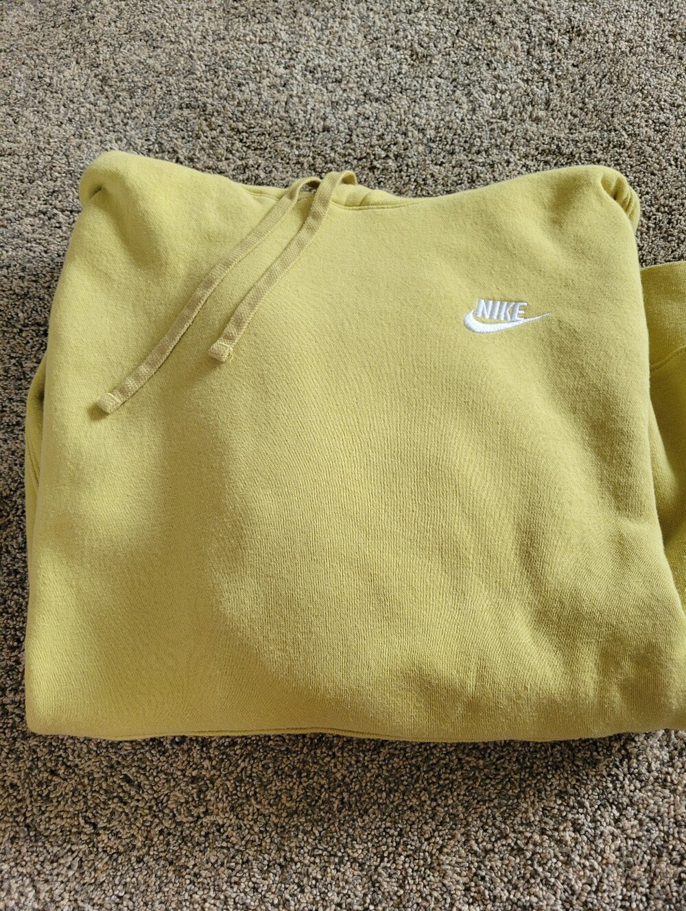 Adult Size small Nike Yellow Hoodie Sweatshirt